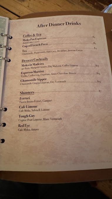 Menu Dinner Party - 4