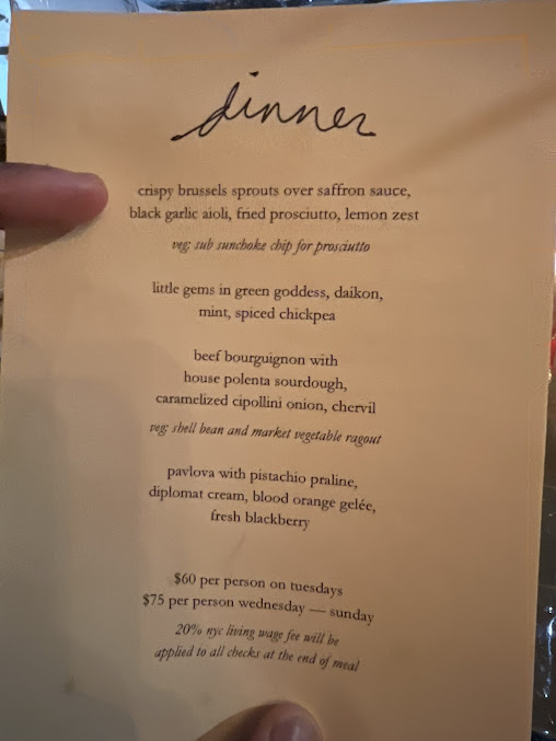Menu Dinner Party - 5