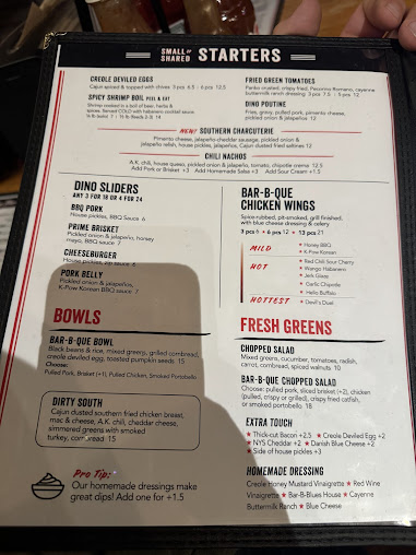 Menu Dinosaur Bar-B-Que - 0