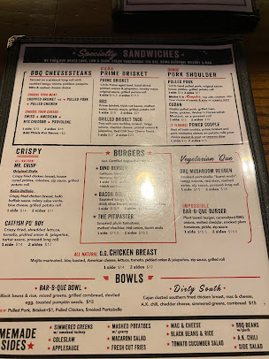 Menu Dinosaur Bar-B-Que - 1