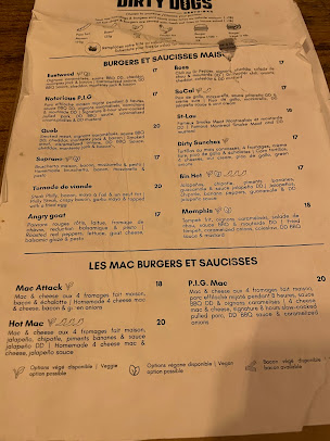 Menu Dirty Dogs - 2