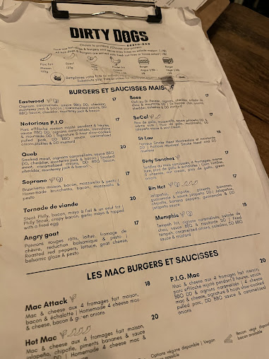 Menu Dirty Dogs - 8