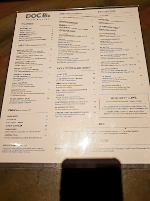 Menu Doc B's Restaurant (Gold Coast) - 3