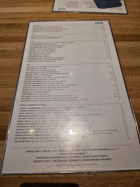 Menu Doc B's Restaurant - 0