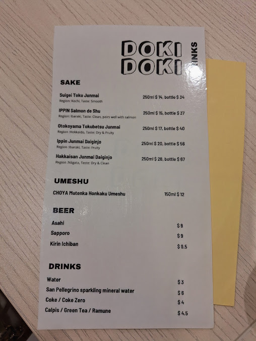 Menu Dokidoki Rozelle - 2