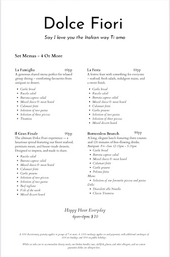 Menu Dolce Fiori - 7