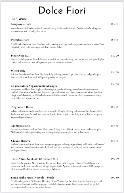Menu Dolce Fiori - 9