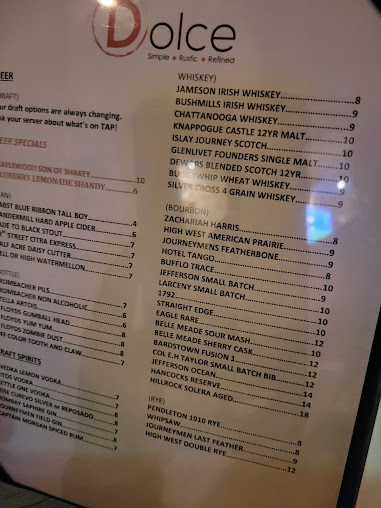 Menu Dolce Restaurant Wine Bar - 0