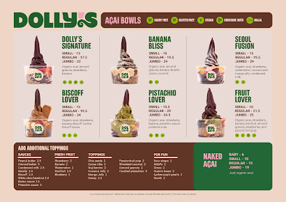 Menu Dolly's Acai & Frozen Yoghurt - 0