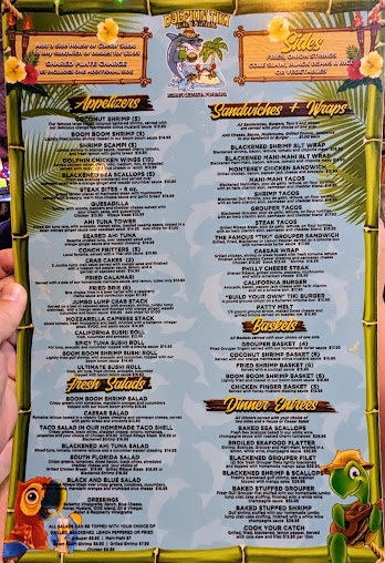 Menu Dolphin Tiki Bar Grill - 4