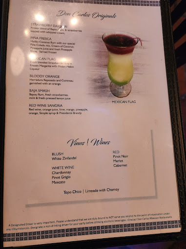 Menu Don Carlos - 1