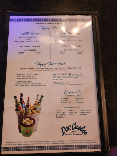 Menu Don Carlos - 2