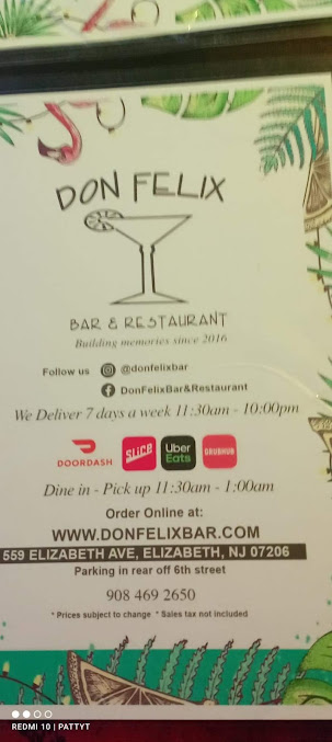 Menu Don Felix Bar & Restaurant - 1