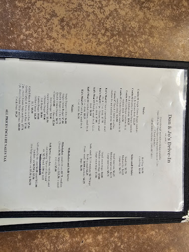 Menu Don Jos Drive In - 0