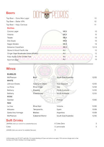 Menu Don Pedros Bondi - 3