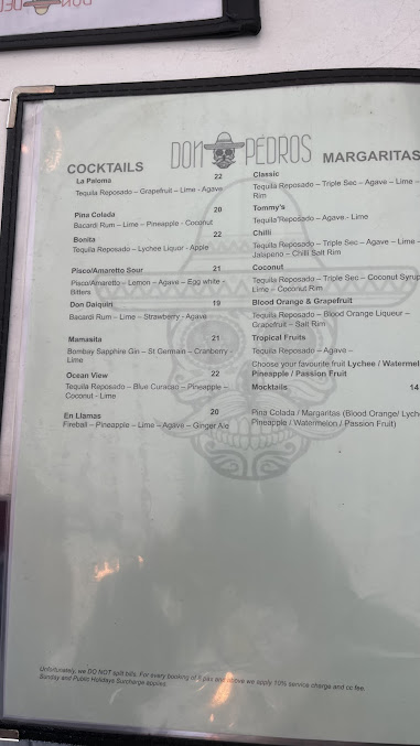 Menu Don Pedros Bondi - 9