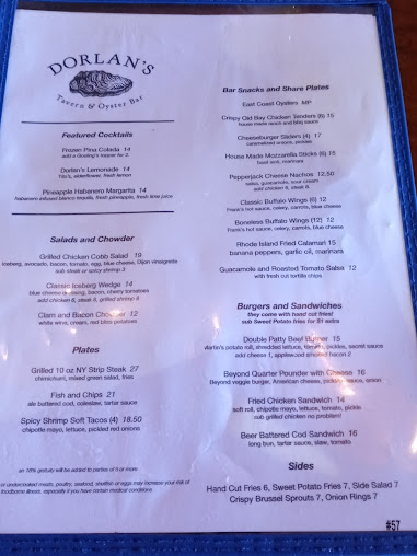 Menu Dorlan's Tavern & Oyster Bar - 3