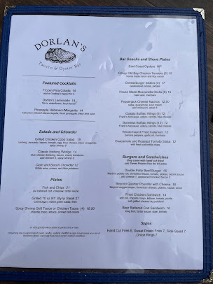 Menu Dorlan's Tavern & Oyster Bar - 4