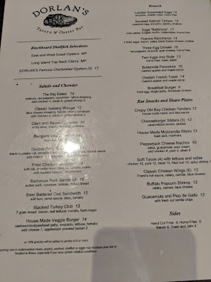 Menu Dorlan's Tavern & Oyster Bar - 7