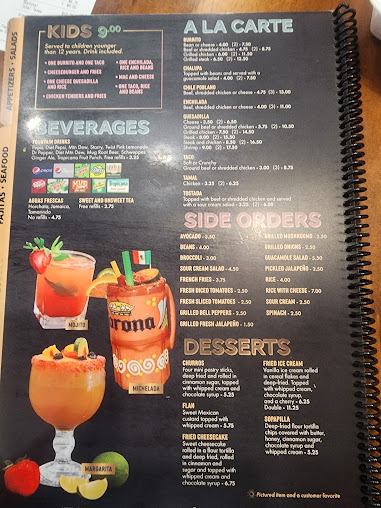 Menu Dos Marias Mexican Bar & Grill - 1