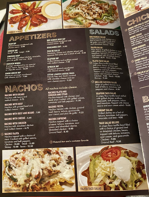 Menu Dos Marias Mexican Bar & Grill - 5