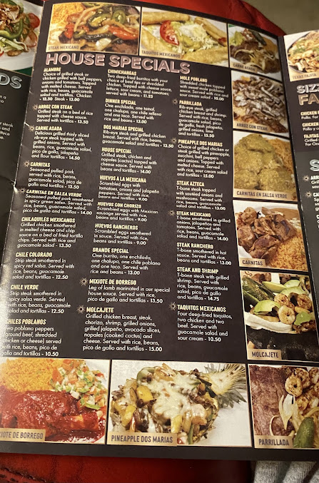 Menu Dos Marias Mexican Bar & Grill - 6