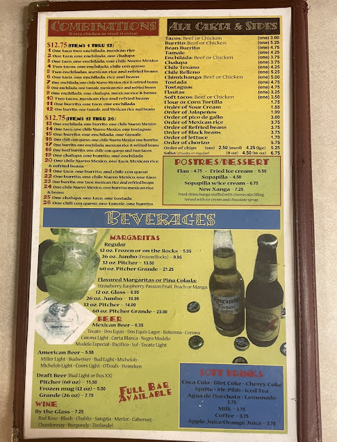 Menu Dos Reales Mexican Restaurant - 3