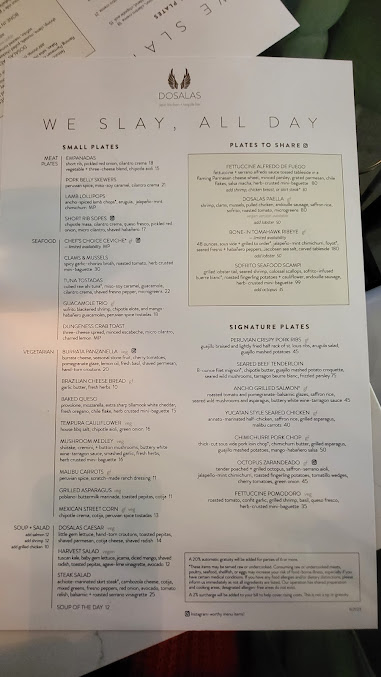 Menu Dosalas Latin Kitchen Tequila Bar - 2