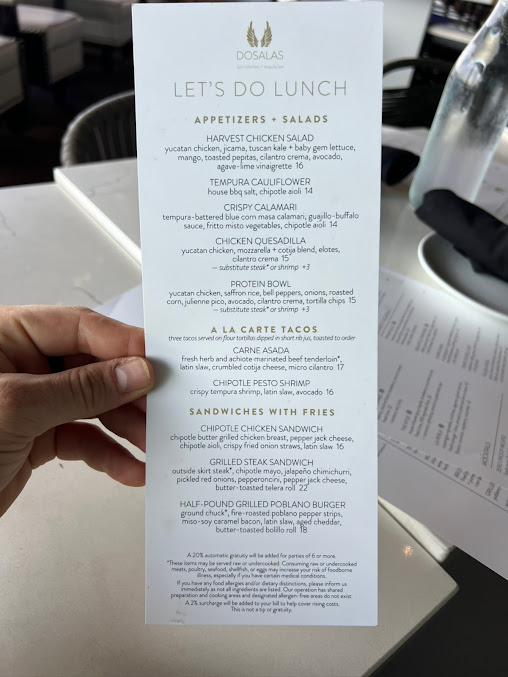 Menu Dosalas Latin Kitchen Tequila Bar - 9
