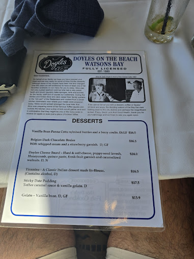 Menu Doyles On The Beach - 7