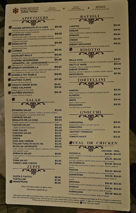 Menu D'parma Restaurant - 1