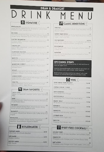 Menu Dram & Draught - 9