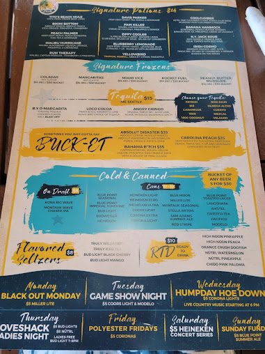 Menu Dublin Deck Tiki Bar And Grill - 2