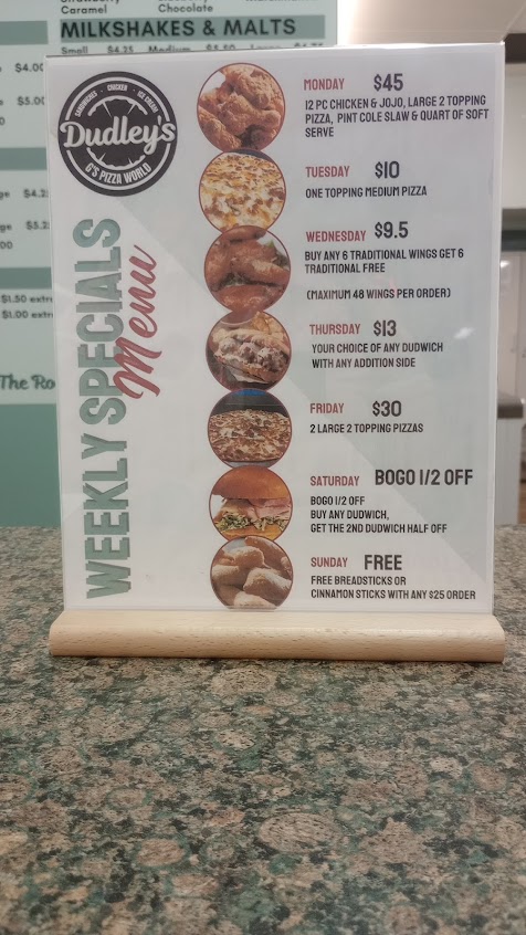 Menu Dudleys Gs Pizza World - 6