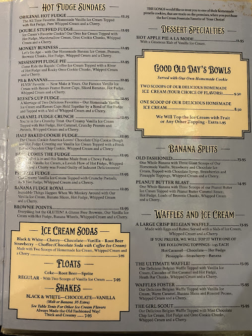 Menu Duffer's Restaurant & Old Fashioned Ice Cream Parlor - 2