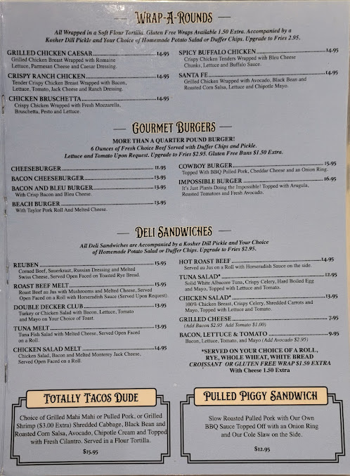 Menu Duffer's Restaurant & Old Fashioned Ice Cream Parlor - 5