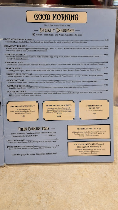 Menu Duffer's Restaurant & Old Fashioned Ice Cream Parlor - 9