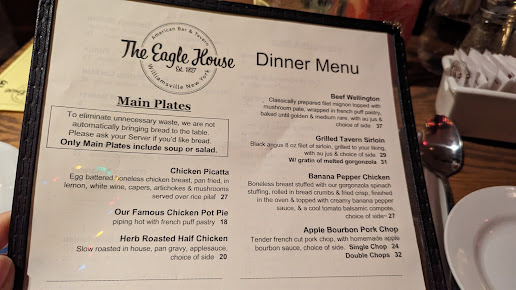 Menu Eagle House Restaurant - 3