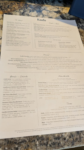 Menu Earls Kitchen + Bar - 0