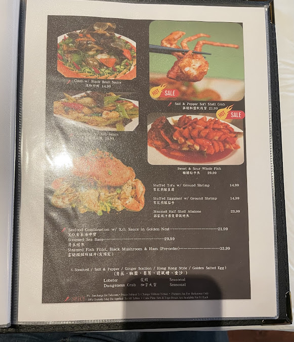 Menu East Wall Restaurant - 6