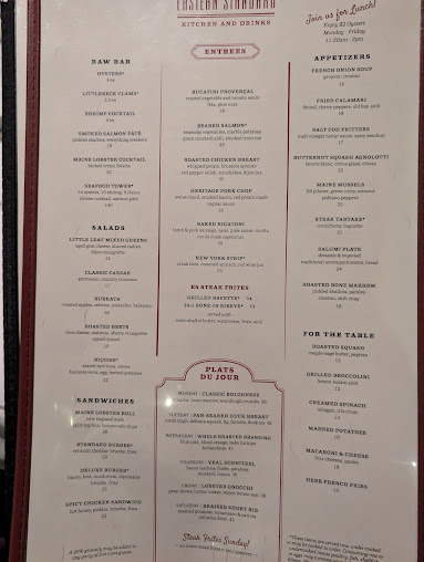 Menu Eastern Standard Kitchen And Drinks - 0