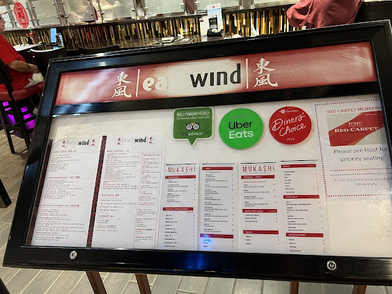 Menu Eastwind Chinese Restaurant Noodle Bar - 0