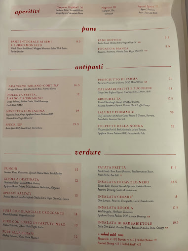 Menu Eataly - 1