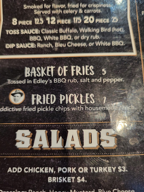 Menu Edleys Bar B Que Chattanooga - 2