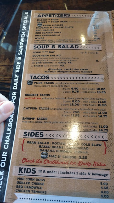Menu Edleys Bar B Que Chattanooga - 6