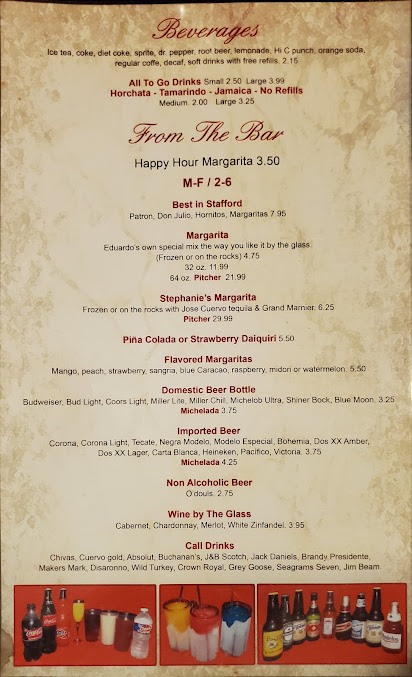 Menu Eduardo's Mexican Restaurant - 2