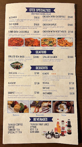 Menu Efes Mediterranean Gril - 2