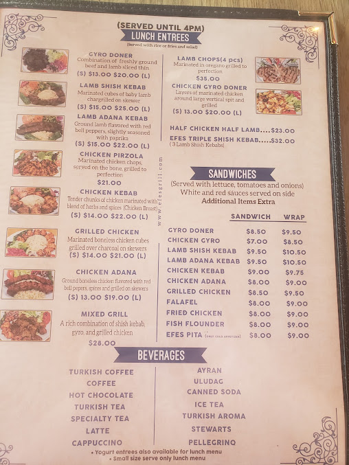 Menu Efes Mediterranean Gril - 4