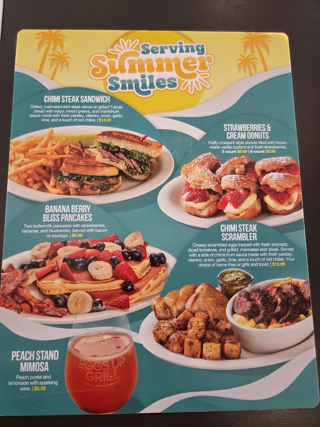 Menu Eggs Up Grill - 15