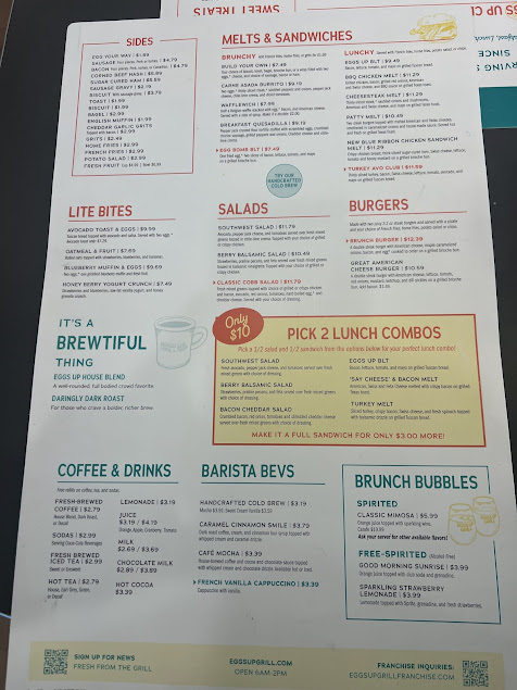 Menu Eggs Up Grill - 16